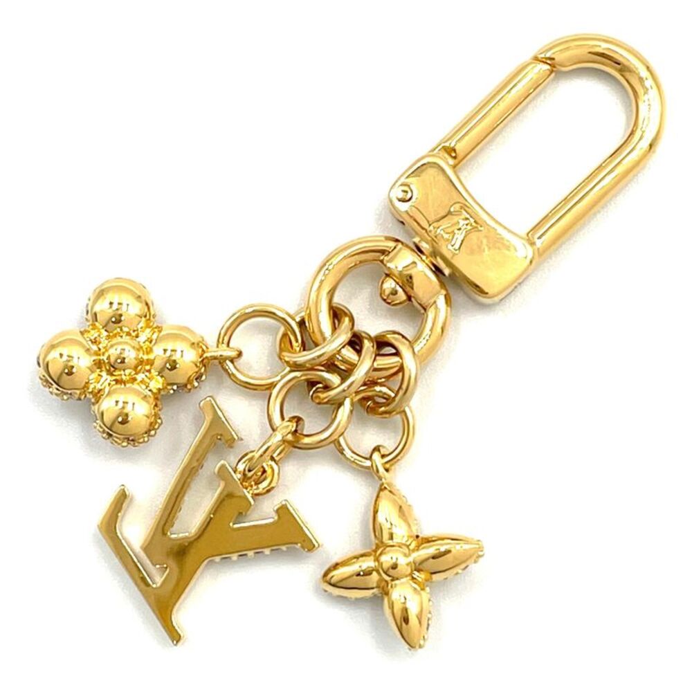 Louis Vuitton Micro LV Charm Key Ring Gold - Picture 2 of 8